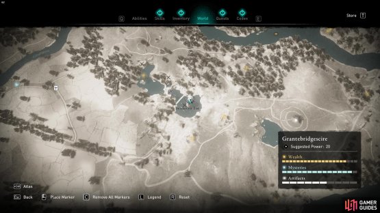The treasure hoard map is found atop Besuncen Tor tower