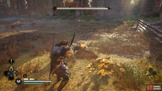 Shoot the Black Shuck&rsquo;s weak points whilst its stunned to deplete its stamina bar