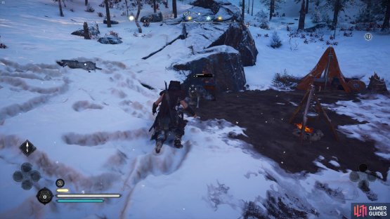 Lure over a low-health wolf so Erlend can slay it
