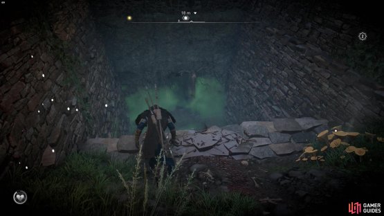 to clear it, you&rsquo;ll need to head into the poisonous gas and shoot the cursed symbol.