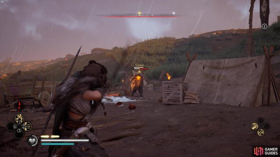 you&rsquo;ll find a camp with a Goliath holding a Carbon Ingot. 