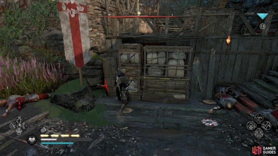 you&rsquo;ll need to move these barricades out of your way in order to reach the chest.