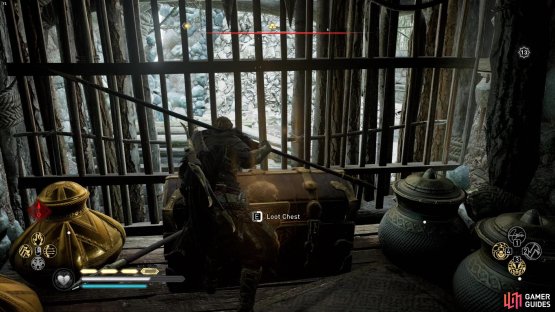 you&rsquo;ll need to head into the exterior fortress walls to find the chest inside a small cell.