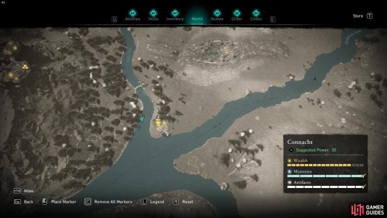 There is a small enemy camp to the east of Cashelore