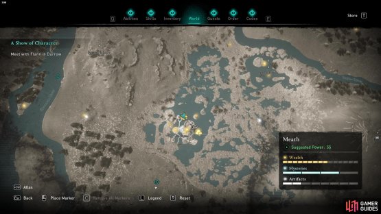 The Celtic Bracers are found in Inchroe camp