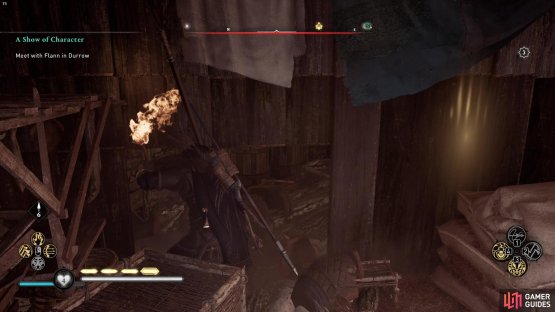 you&rsquo;ll need to break some objects to reveal a hole in the wall you can head through to reach the chest.