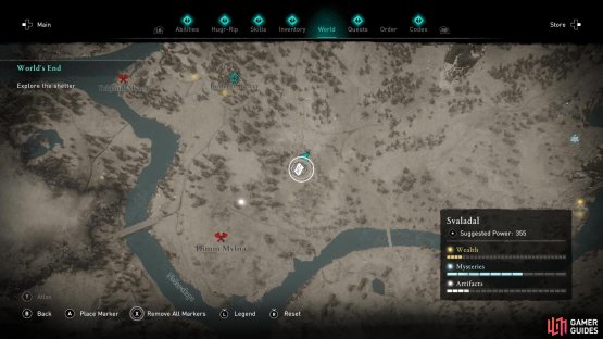 A Cosmetic Scheme can be found southeast of Jordeygr Shelter