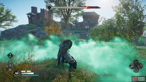 and he&rsquo;ll also throw poisonous smoke bombs to deplete your health over time.