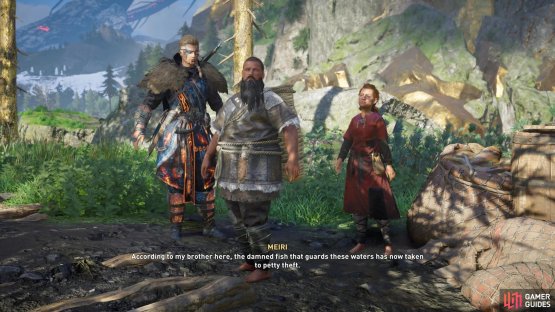 speak to the dwarves to begin the mystery.