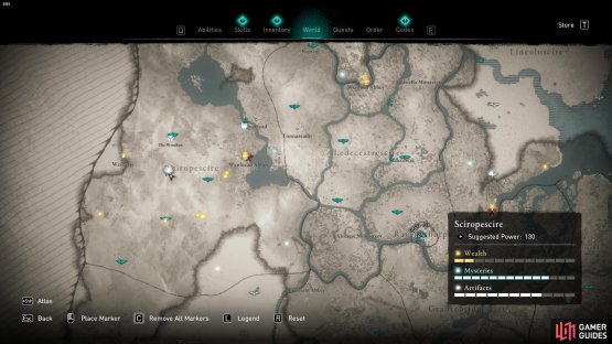 This Cursed Area is found east of Wesberie, 