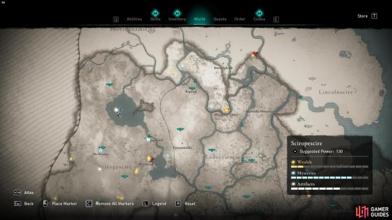 This Cursed Area is located on Bomere Lake