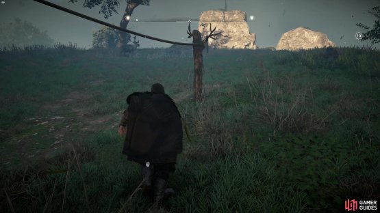 you&rsquo;ll need to gain height by using the ropes so you can shoot down the cursed symbol. 