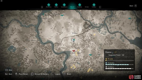 This cursed area is located north of Sancta Maria&rsquo;s Abbey.