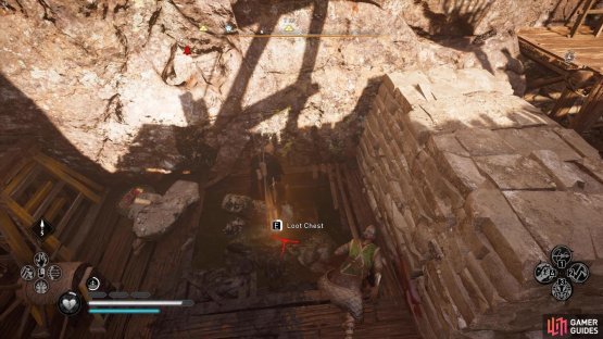 you&rsquo;ll find a Nickel Ingot beneath a breakable stone barricade on the ground.