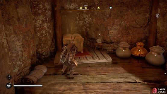 you&rsquo;ll find the Sarcophagus Shield in a secret room in the caves.