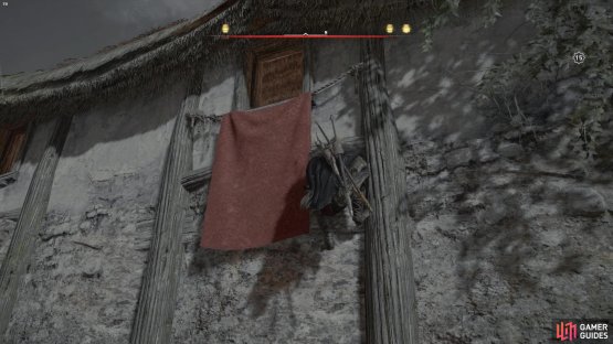 you&rsquo;ll need to head through an open window up the wall to access the building where the armor is kept.