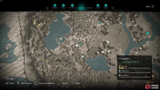 The Dream of Druids treasure hoard map is found between Lough Rea and Lough Tuam
