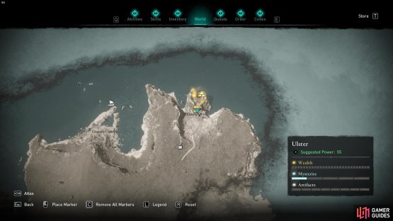 You&rsquo;ll be able to grab a Tungsten Ingot from a chest in the northern section of Dunseverick