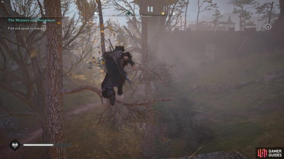 you&rsquo;ll need to follow a Flying Paper from the pile of leaves, then across the trees back into the fortress.