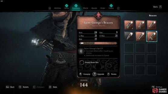 The bracers offer a fair bit of armor but are relatively plain aesthetically