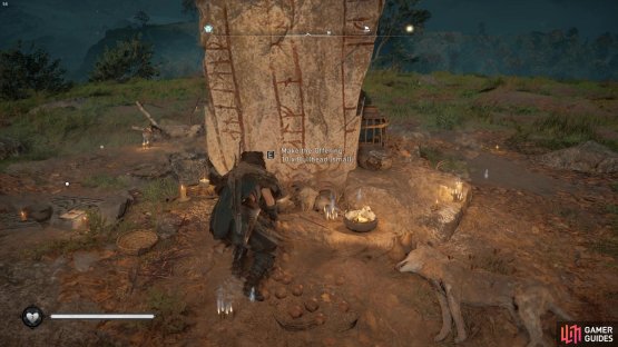 When you have the fish, offer them at the altar
