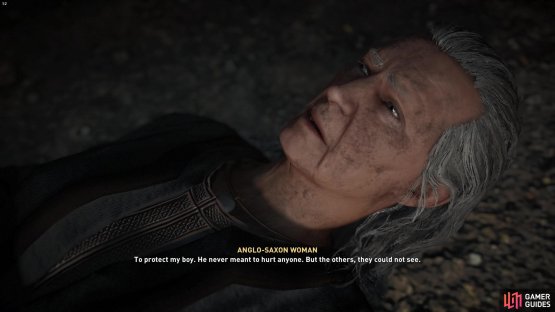 but she is just an old woman trying to protect her son. 