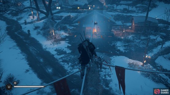 you&rsquo;ll need to follow this paper from the top of the tree across the buildings of the settlement.