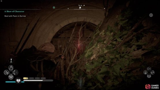 you&rsquo;ll need to shoot down the cursed symbol from the beams above.