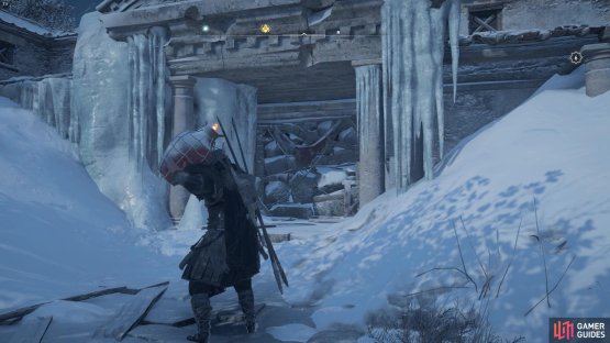 you&rsquo;ll have to use an oil pot or your incendiary powder trap ability to explode the entrance into the snowed under house.
