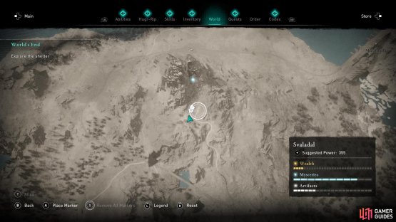 A Cosmetic Scheme can be found at the base of the mjolnir smida mountain