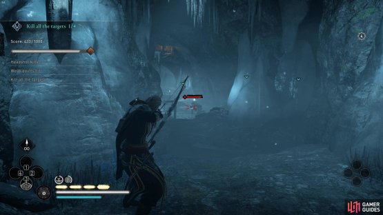 You can headshot more easily by shooting at weak points to trigger stun attacks with your bow