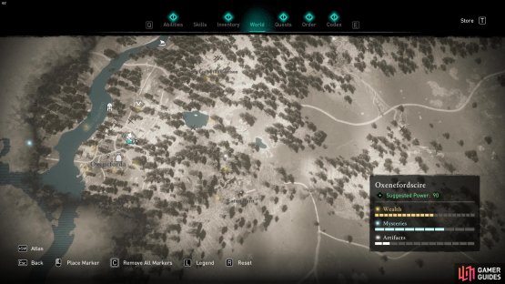 The Flying Paper in Oxeneforda is located in the center of the settlement