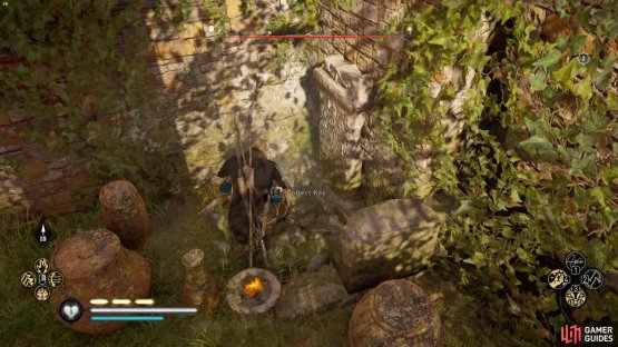 to get to the artifact you&rsquo;ll need to find the key hidden beneath a rock.