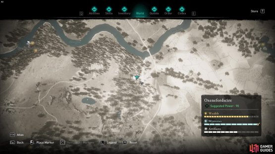 This artifact is located north of Perie, within a heavily guarded Roman ruin