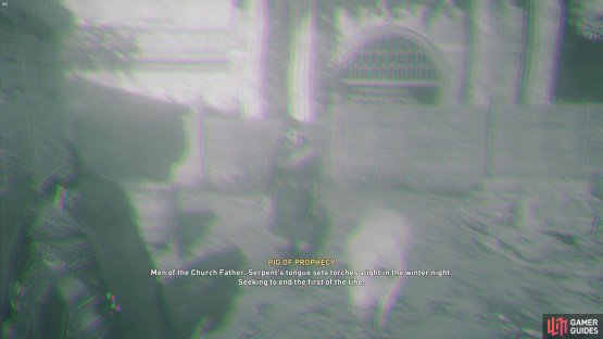 then you&rsquo;ll be able to talk to the pig and receive a prophecy. 