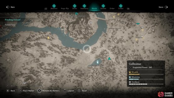 Pollocks can be fished at the river bend just north of the altar
