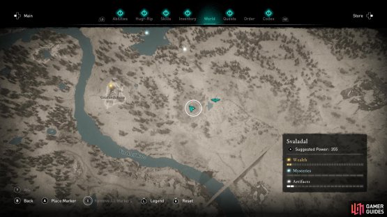 An Uncut Gemstone can be found east of Gnafandi Keep