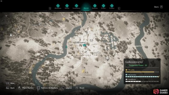 A Roman Artifact can be found in the southeast of Ledecestre