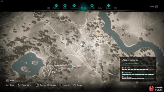 Just southwest of Saint Albanes, you&rsquo;ll be able to grab another artifact