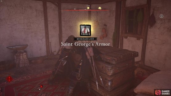 Make sure to check all large chests at the larger military camps as the armor randonly spawn