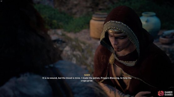 and she needs your help with the blood-mead.