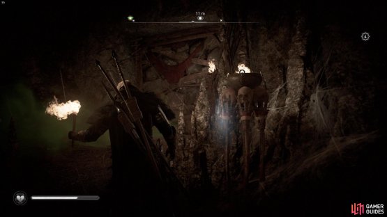 you&rsquo;ll need to clear a barricade in order to reach the cursed symbol.