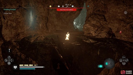 head up the wall in the big lava room to find a secret cave where the uncut gemstone can be found.