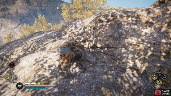 to save him you&rsquo;ll need to carry him up onto the cliffs above.