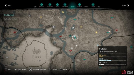 Head east from Jordeygr Shelter