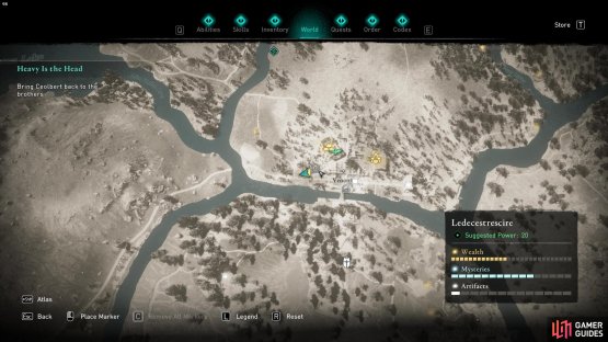 A Book of Knowledge can be located beneath Venonis