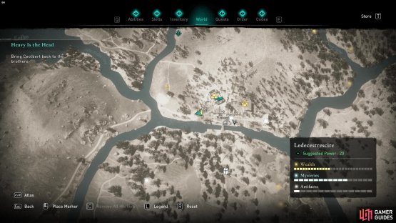 The treasure hoard map can be found in the crypts beneath Venonis