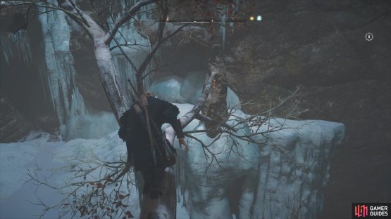 You&rsquo;ll need to climb up the tree branch to reach some ledges that take you up along the walls