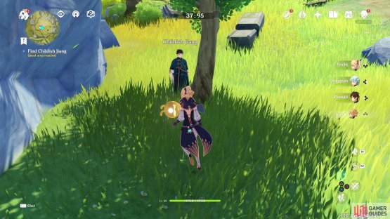 Head towards the Fast Travel and you&rsquo;ll find Jiang hiding behind a tree