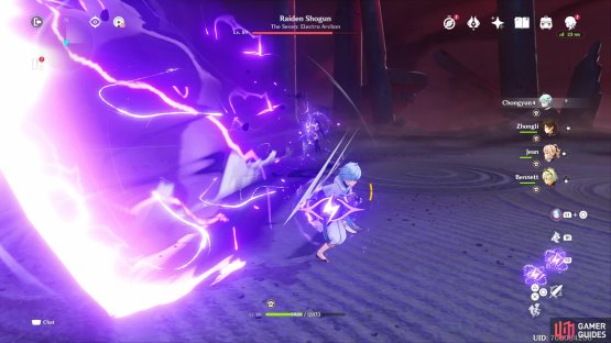 Finally, keep dodging the Raiden Shoguns attacks when your abilities have been blocked. 